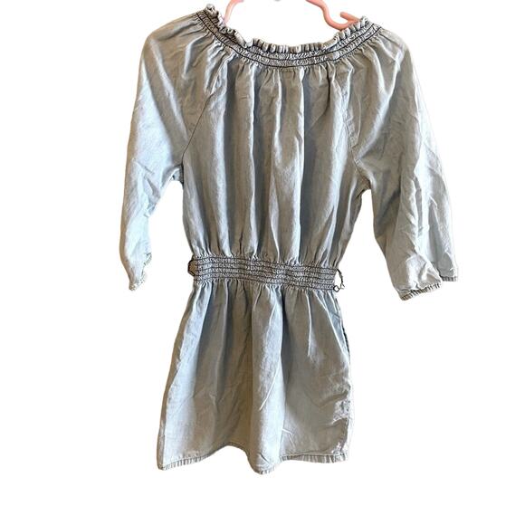 Mudd Lightweight 3/4 Sleeve Pullover Jean Dress Embroidery Detail Girl’s size 8 - Picture 2 of 6